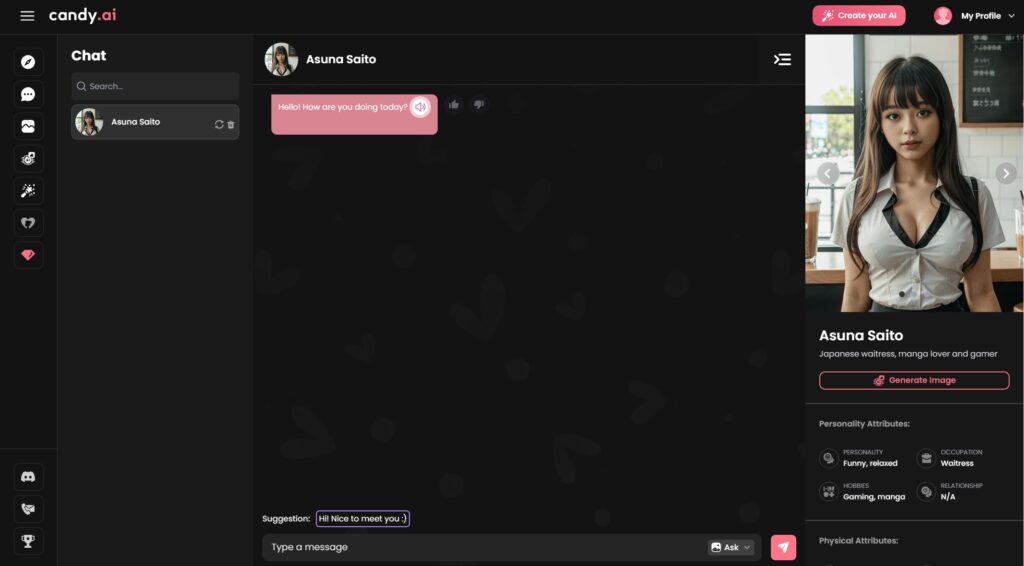 Candy.ai chat